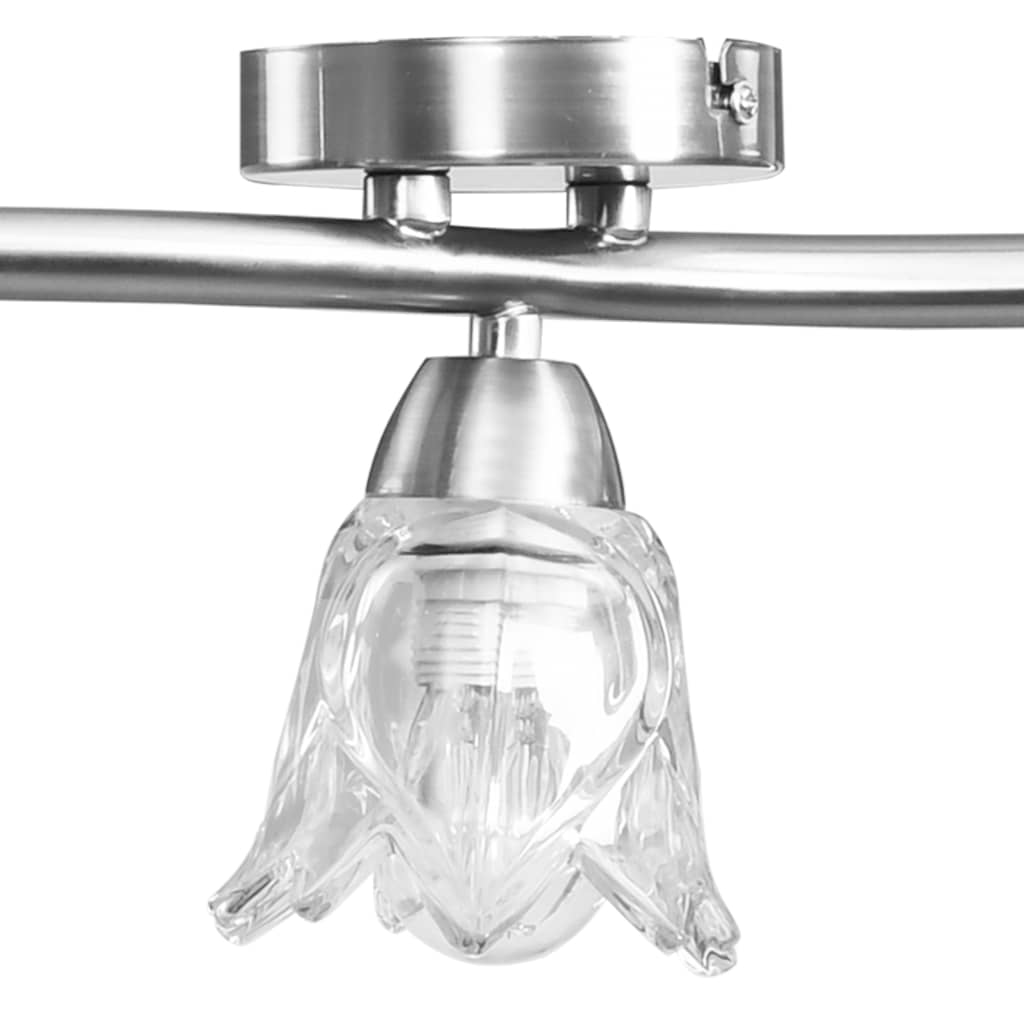 vidaXL Deckenleuchte mit Glasschirmen für 5 E14 Glühlampen