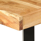vidaXL 9-tlg. Bar-Set Massivholz Akazie und Echtleder
