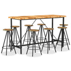 vidaXL 9-tlg. Bar-Set Massivholz Akazie und Altholz