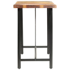 vidaXL 7-tlg. Bar-Set Altholz und Echtleder