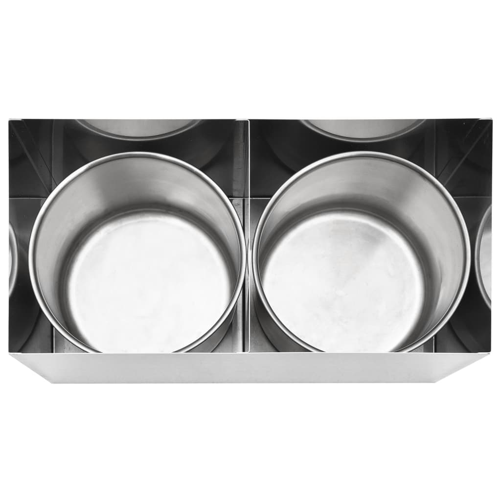 vidaXL Saucen-Spender Edelstahl 2 x 3,5 L