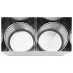 vidaXL Saucen-Spender Edelstahl 2 x 3,5 L