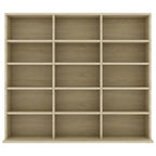 vidaXL CD-Regal Sonoma-Eiche 100x23x89,5 cm Holzwerkstoff