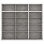 vidaXL CD-Regal Betongrau 100x23x89,5 cm Holzwerkstoff