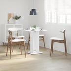 vidaXL Bistrotisch Weiß 60x60x75 cm Holzwerkstoff