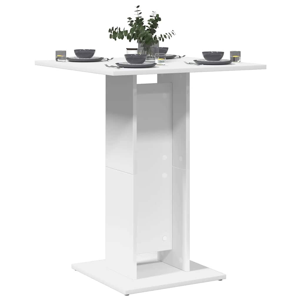 vidaXL Bistrotisch Weiß 60x60x75 cm Holzwerkstoff