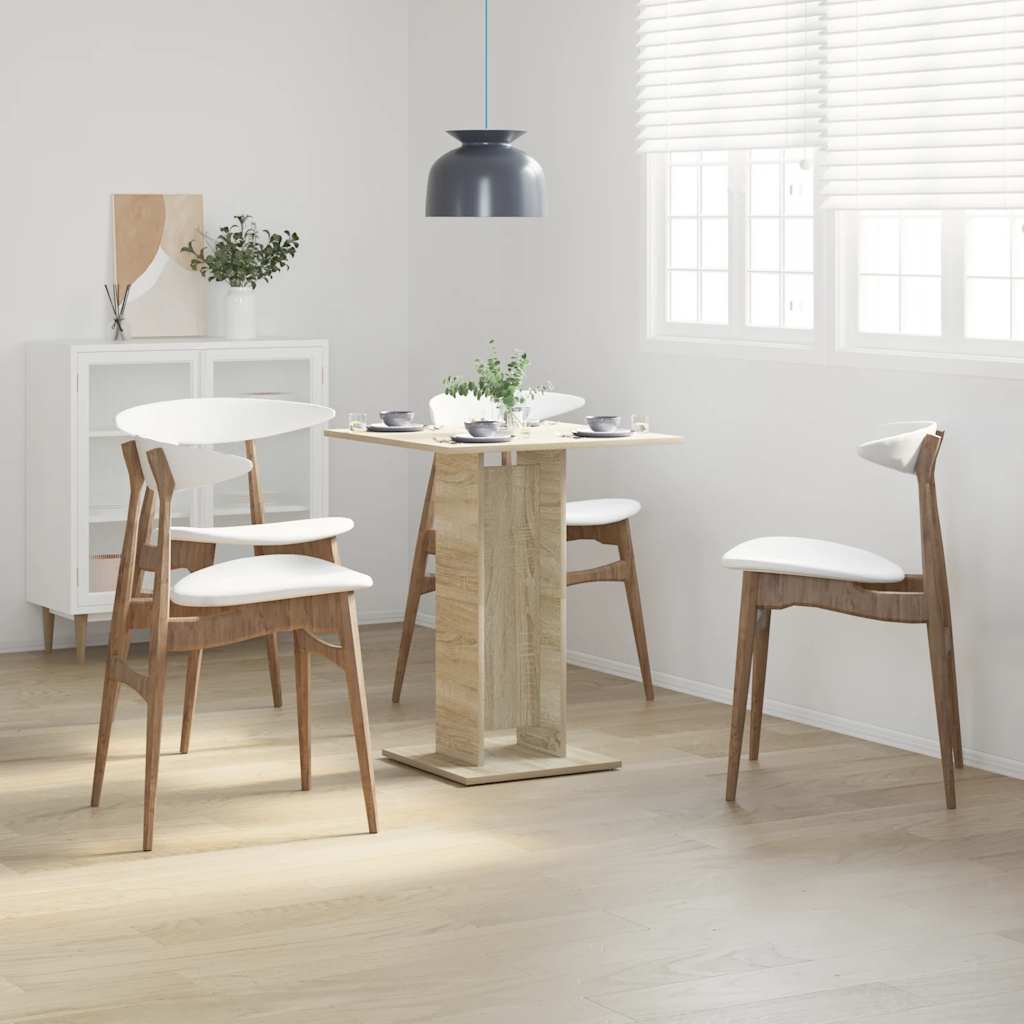 vidaXL Bistrotisch Sonoma-Eiche 60x60x75 cm Holzwerkstoff