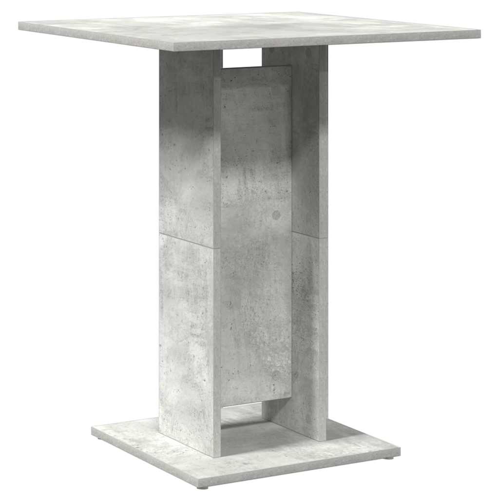 vidaXL Bistrotisch Betongrau 60x60x75 cm Holzwerkstoff