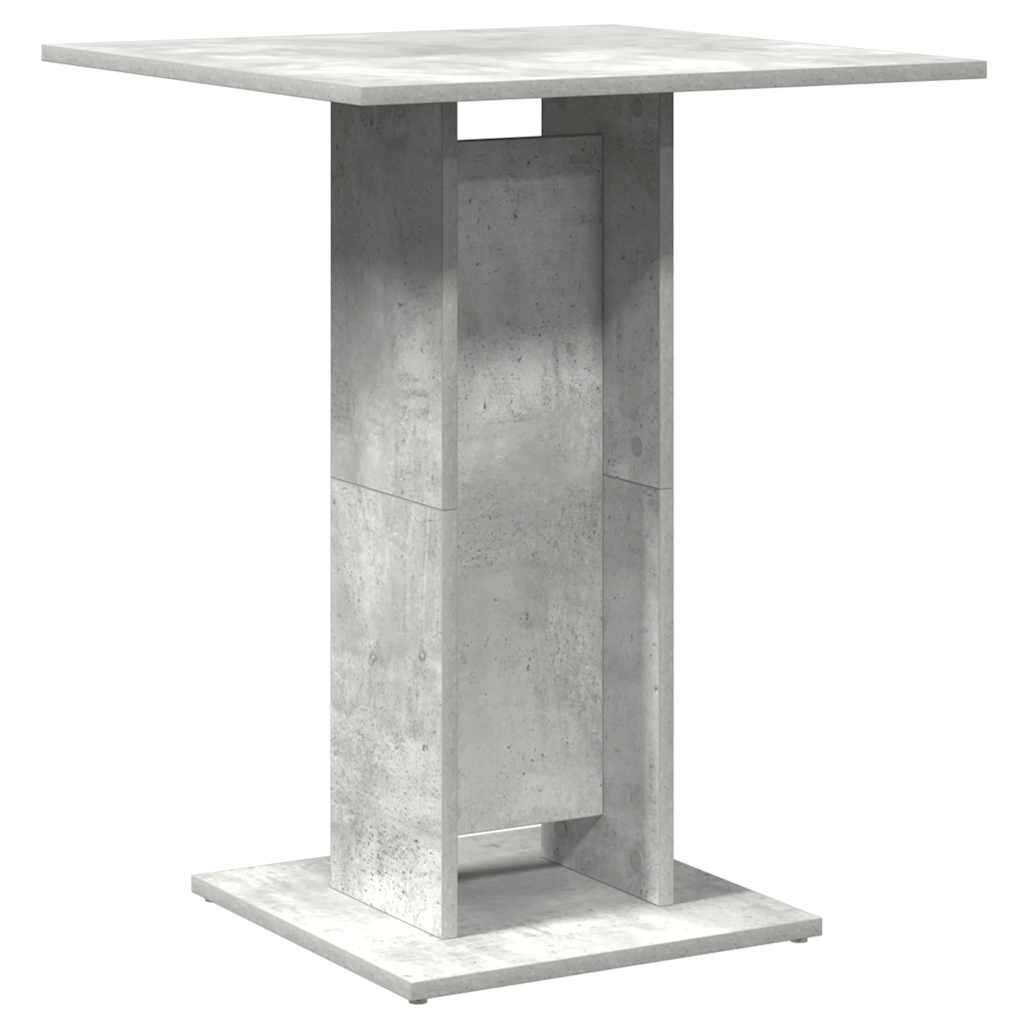 vidaXL Bistrotisch Betongrau 60x60x75 cm Holzwerkstoff