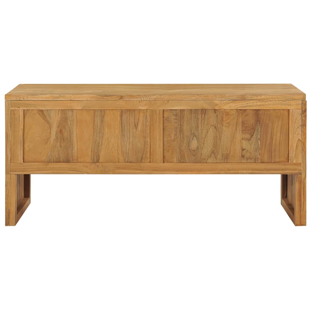 vidaXL TV-Schrank 100x35x45 cm Teak Massivholz