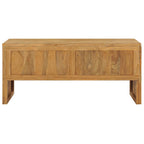 vidaXL TV-Schrank 100x35x45 cm Teak Massivholz