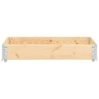 vidaXL Paletten-Aufsatzrahmen 80×120 cm Kiefern-Massivholz