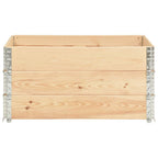 vidaXL Paletten-Aufsatzrahmen 3 Stk. 80x120 cm Kiefer Massivholz