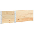 vidaXL Paletten-Aufsatzrahmen 3 Stk. 80x120 cm Kiefer Massivholz