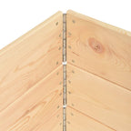 vidaXL Paletten-Aufsatzrahmen 3 Stk. 80x120 cm Kiefer Massivholz