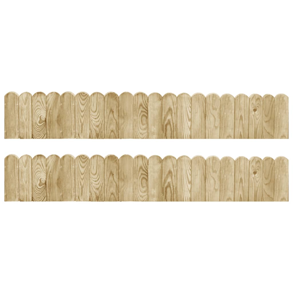 vidaXL Beeteinfassungen 2 Stk. 120 cm Imprägniertes Kiefernholz