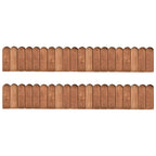 vidaXL Beeteinfassungen 2 Stk. 120 cm Kiefernholz Imprägniert