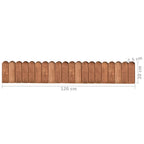 vidaXL Beeteinfassungen 2 Stk. 120 cm Kiefernholz Imprägniert