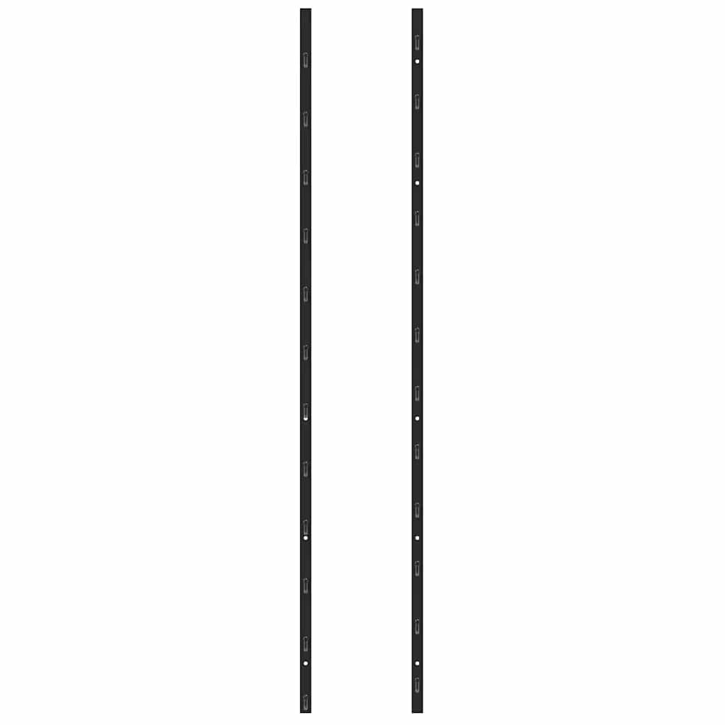 vidaXL Wand-Weinregal für 36 Flaschen Schwarz Eisen