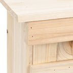 vidaXL Spatzenhaus 5-fach 68x15x21 cm Tannenholz