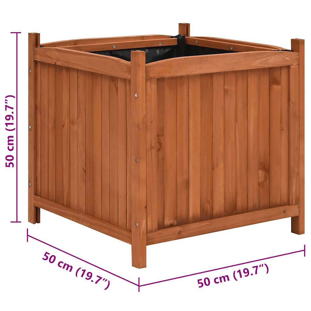 vidaXL Hochbeete 2 Stk. 50x50x50 cm Tannenholz
