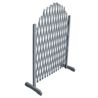 vidaXL Rankgitter Massivholz Tanne 1,8x1 m Grau