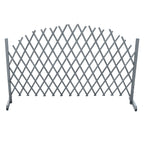 vidaXL Rankgitter Massivholz Tanne 1,8x1 m Grau