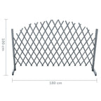 vidaXL Rankgitter Massivholz Tanne 1,8x1 m Grau