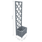 vidaXL Spalier mit Blumenkasten 40x30x135 cm Massivholz Tanne