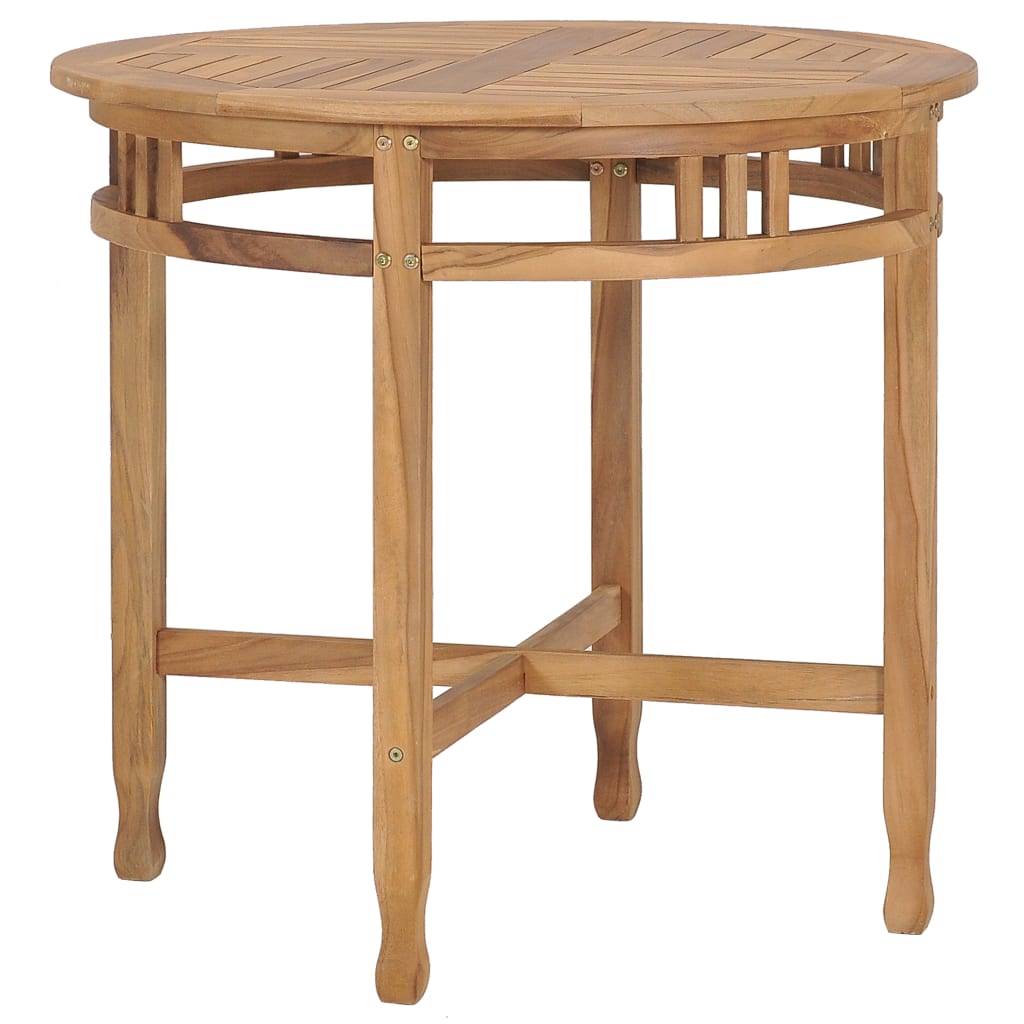 vidaXL 3-tlg. Garten-Essgruppe Teak Massivholz