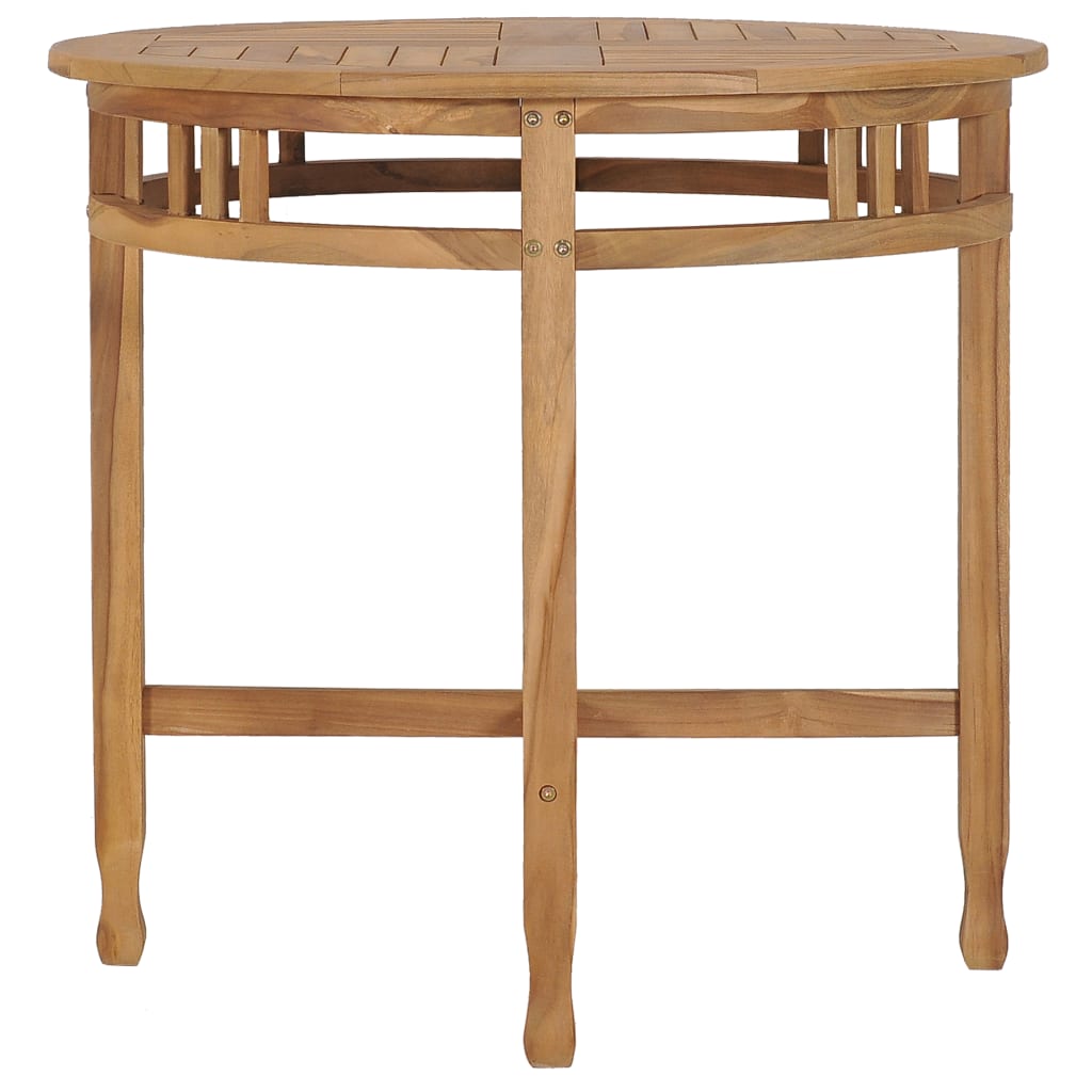 vidaXL 3-tlg. Garten-Essgruppe Teak Massivholz