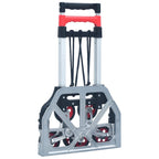 vidaXL Treppen-Transportwagen Klappbar 70 kg Aluminium Silbern