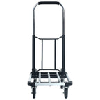 vidaXL Transportwagen Klappbar 150 kg Aluminium Silbern
