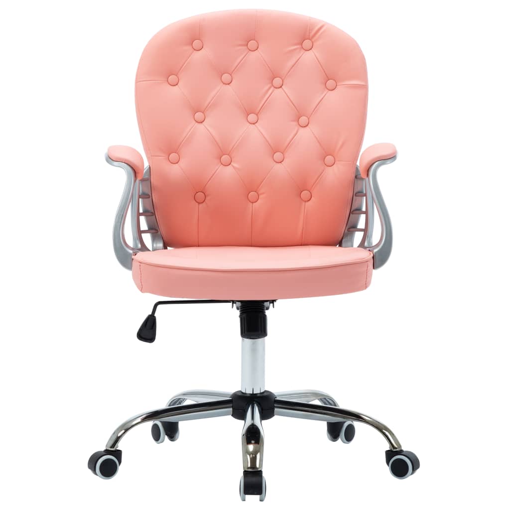 vidaXL Bürodrehstuhl Rosa Kunstleder