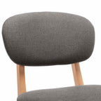 vidaXL Barhocker 2 Stk. Hellgrau Stoff