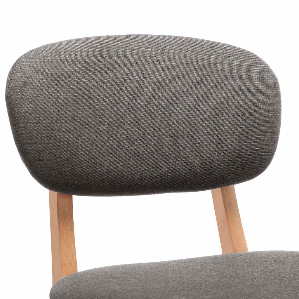 vidaXL Barhocker 2 Stk. Hellgrau Stoff