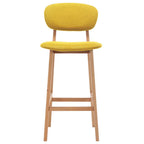 vidaXL Barhocker 2 Stk. Senfgelb Stoff