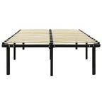 vidaXL Bett Schwarz Metall 120x200 cm