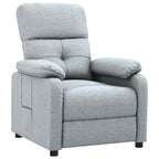 vidaXL Relaxsessel Hellgrau Stoff
