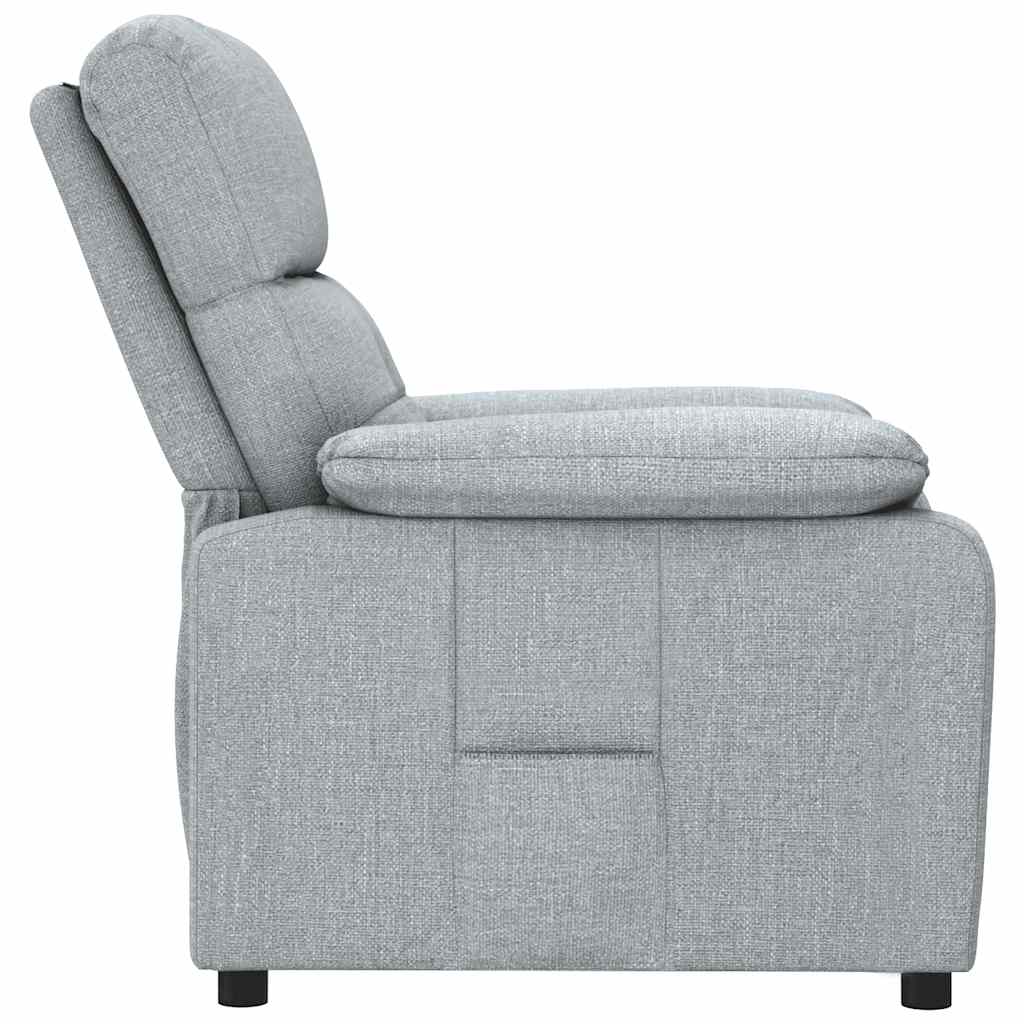 vidaXL Relaxsessel Hellgrau Stoff