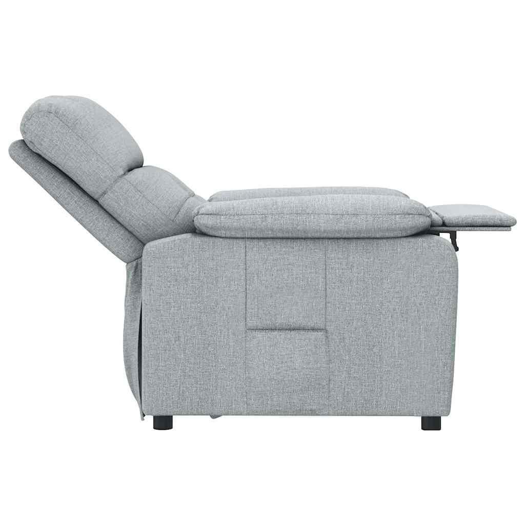 vidaXL Relaxsessel Hellgrau Stoff