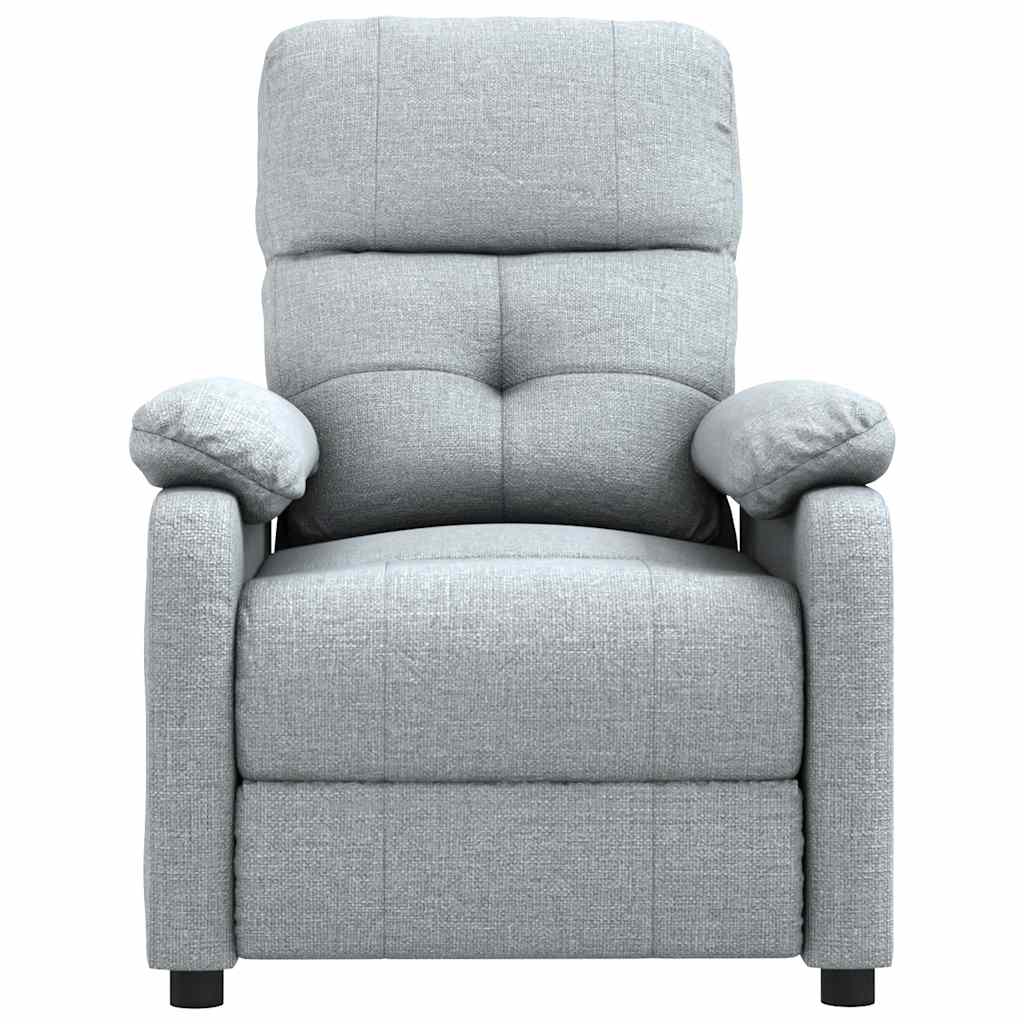 vidaXL Massagesessel Hellgrau Stoff