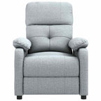 vidaXL Massagesessel Hellgrau Stoff
