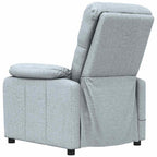 vidaXL Massagesessel Hellgrau Stoff