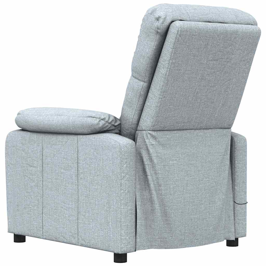 vidaXL Massagesessel Hellgrau Stoff