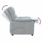 vidaXL Massagesessel Hellgrau Stoff