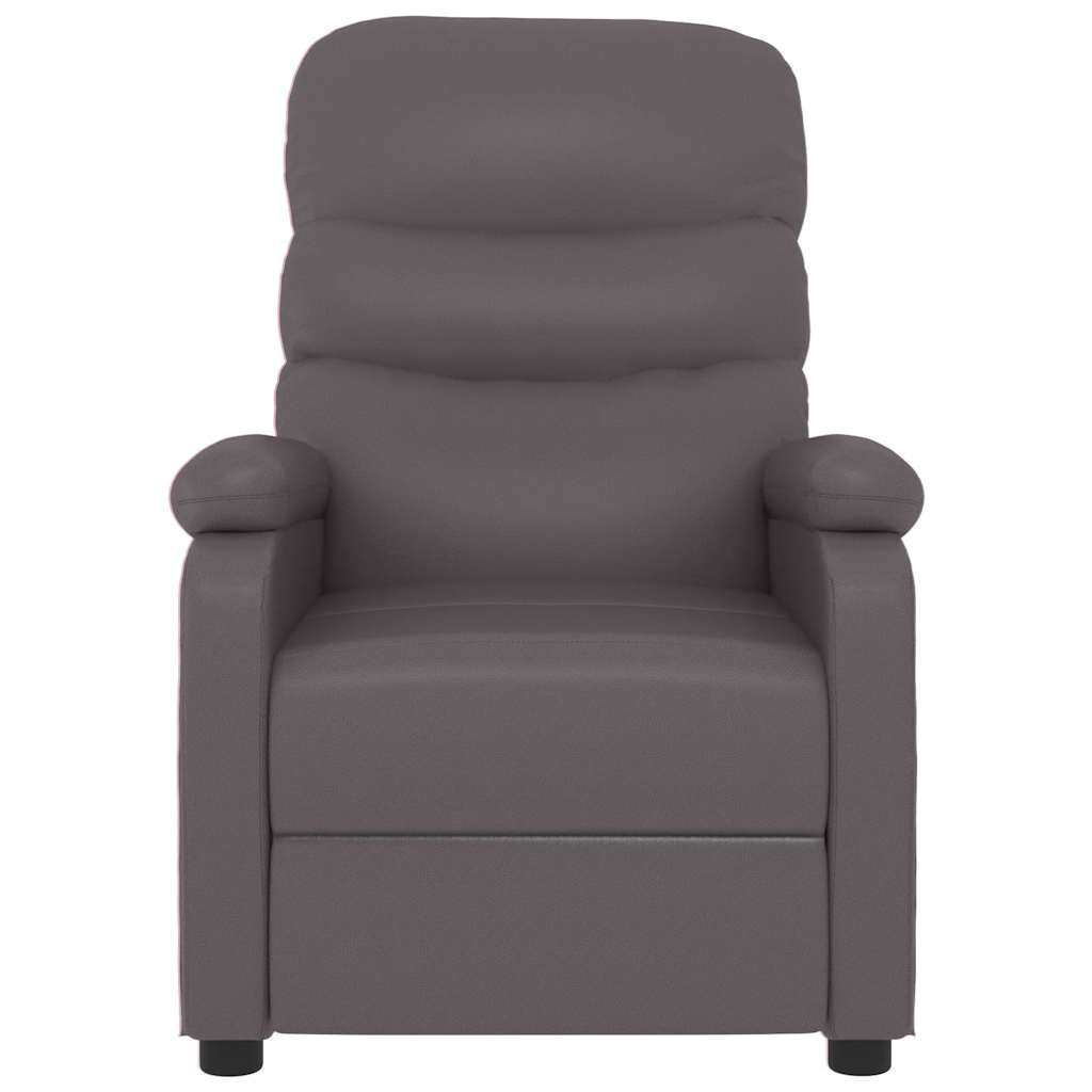 vidaXL Massagesessel Grau Kunstleder