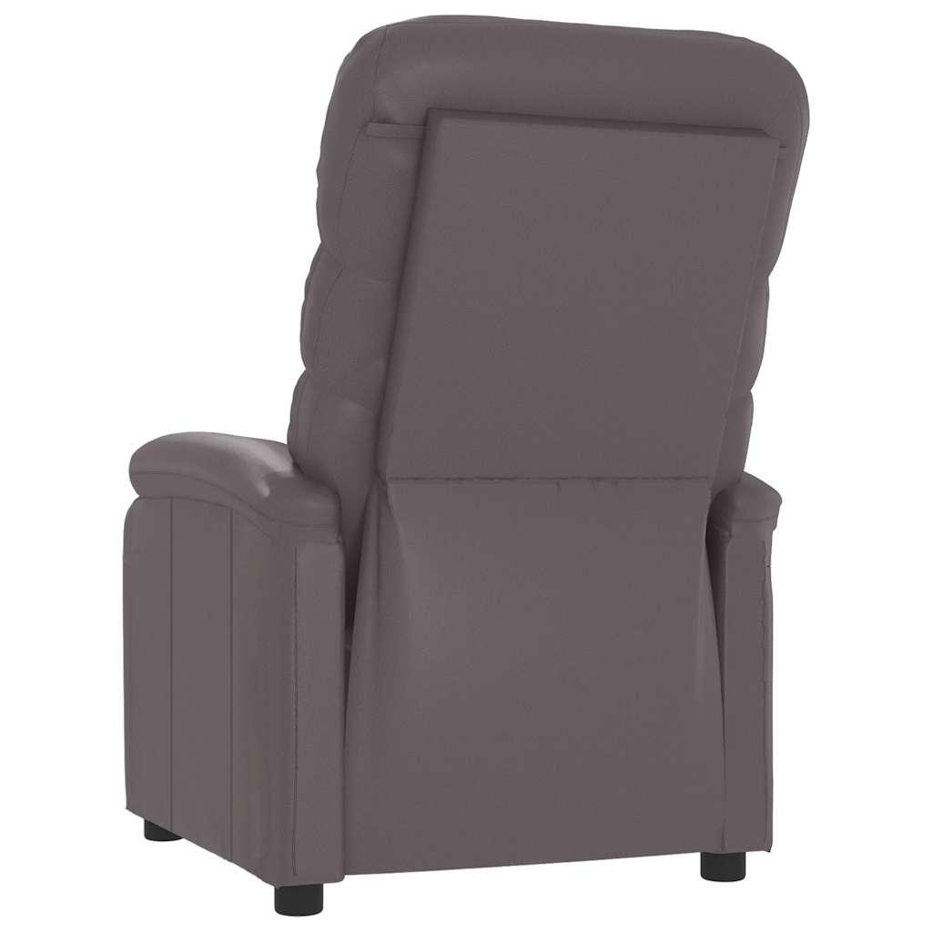 vidaXL Massagesessel Grau Kunstleder