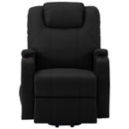 vidaXL Massagesessel mit Aufstehhilfe Schwarz Kunstleder