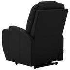 vidaXL Massagesessel mit Aufstehhilfe Schwarz Kunstleder